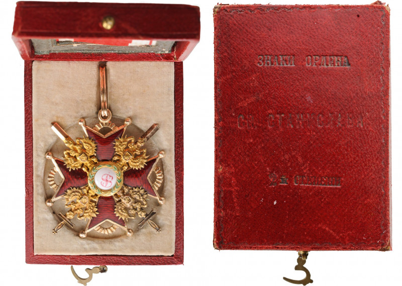 RUSSIA
ORDER OF SAINT STANISLAS
Commander's Cross Military, 2nd Class, institu...