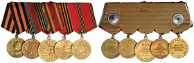 RUSSIA
Personal Group of 5 Medals
Medal for Victory over Germany, Commemorative Medal for the 40th Anniversary of Victory in the Great Patriotic War...