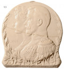RUSSIA
Large medallion, polished plaster French Russian friendship
A large medallion, polished plaster French Russian friendship, profile of the imp...