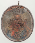 RUSSIA
Travel icon with a miniature painted in the image of Christ
Oval frame in silver, work of the nineteenth. Hallmark of guatantee 84. Dimension...