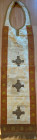 RUSSIA
Very Rare Chasuble 
Very rare center top of chasuble like a stole, garment of the Orthodox tradition with opening collar and decorative fring...