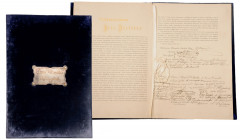 RUSSIA
Nice folder with blue velvet cover and silver plate "to Anna Ivanovna Kouznetsova"
Nice folder with blue velvet cover and silver plate “to An...