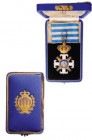 SAN MARINO
EQUESTRIAN ORDER OF SAN MARINO
Commander’s Cross, 3rd Class, instituted in 1859. Neck Badge, 55 mm, gilt Silver, both sides enameled (a f...