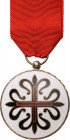 SPAIN
ORDER OF MONTESA
Knight’s Badge, 2nd Type, 1875-1931&1940-1975, instituted in 1317. Breast Badge, 40 mm, gilt Silver, enameled, original suspe...