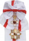 SPAIN
ORDER OF MILITARY MERIT
Grand Cross Set White Division , 1st Class, instituted in 1864. Sash Badge, 60x43 mm, gilt Silver, multipart construct...