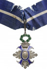SPAIN
ORDER OF CIVIL MERIT
Commander's Cross, 2nd Type, 1942­1975. Neck Badge, 70x50 mm, Silver, multipart construction, superimposed parts enameled...
