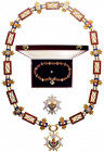 SPAIN
ORDER OF THE CROSS OF SAINT RAIMOND OF PENAFORT
Collar of the Order, Exceptional Class, instituted in 1944. Collar Badge, 48 mm, gilt Bronze, ...