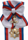 SPAIN
ORDER OF AERONAUTICAL MERIT
Grand Cross Set Blue Division, 1st Class, instituted in 1945. Sash Badge, 61x42 mm, gilt Silver, multipart constru...