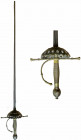 SPAIN
A cup-hilted sword
A cup-hilted sword With narrow blade of triangular section showing its ridge to the outer face almost towards the tip and s...