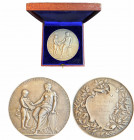 SWITZERLAND
Neuchatel, Medal of Merit 1890
Silver, 190.26 g, 72 mm, by F. Landry, awarded to Frederic Soguel, President of the Big Council of Neucha...