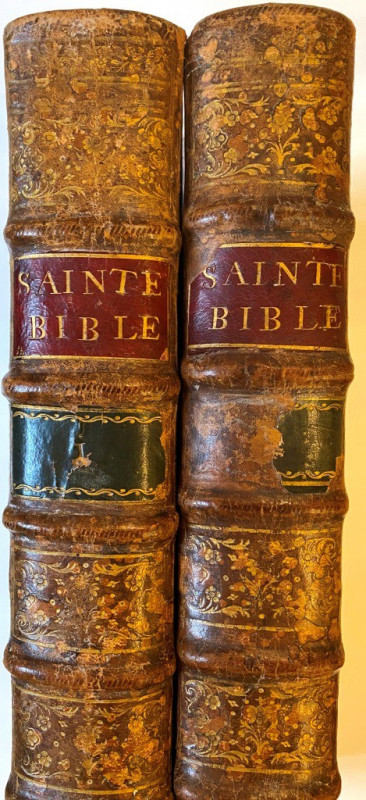 SWITZERLAND
Rare Old Two Volumes Bible, 1779
"La sainte Bible", qui contient l...
