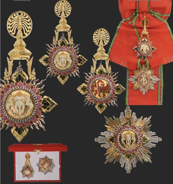 THAILAND
ORDER OF THE WHITE ELEPHANT
Special Class, Grand Cross set of the Ord...