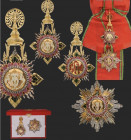 THAILAND
ORDER OF THE WHITE ELEPHANT
Special Class, Grand Cross set of the Order: sash badge 126 x 72 mm as a stylized, four-armed cross in gold wit...