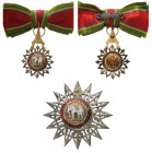 THAILAND
ORDER OF THE WHITE ELEPHANT
Grand Officer's Set for Ladies, 2nd Type, 2nd Class, instituted in 1861. Neck Badge, 76x45 mm., Silver, hallmar...
