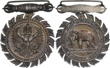 THAILAND
Chakrabarti Mala Medal (Faithfull Service Medal)
Breast Badge, 35 mm, silvered Bronze, original suspension loop. II 
Estimate: EUR 100 - 2...