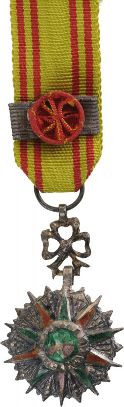 TUNISIA
ORDER OF NICHAN AL IFTIKHAR
Commander's Cross Miniature, 4th Class. Br...