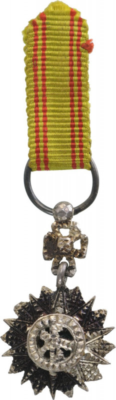 TUNISIA
ORDER OF NICHAN AL IFTIKHAR
Knight's Cross Miniature, 5th Class. Breas...