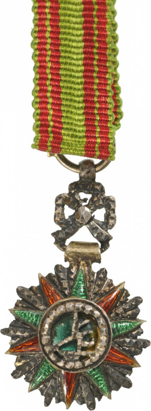 TUNISIA
ORDER OF NICHAN AL IFTIKHAR
Knight's Cross Miniature, 5th Class. Breas...