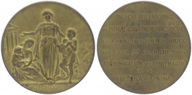Bronzemedaille, 1916
Argentinien. auf den Int. Kongress in Buenos Aires.. 51,91g
vz