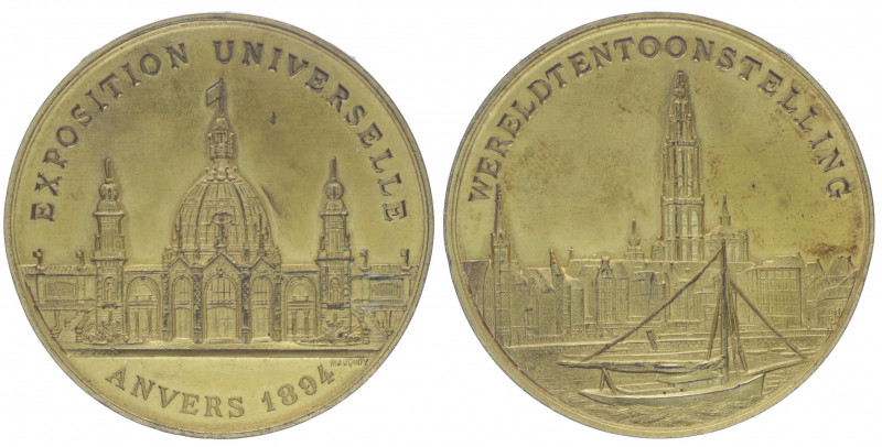 Bronzemedaille, 1894
Belgien. vergoldet, auf die Internationale Ausstellung in A...