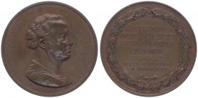 Bronzemedaille, 1821
Deutschland. auf F.L. von Kircheisen (1749 - 1825), Justizminister in Preussen.. 51,21g
stgl