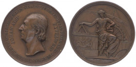 Kupfermedaille, 1829
Deutschland. auf Johann Alb. Eytelwein.. 41,58g
vz