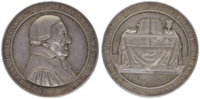 Silbermedaille, 1843
Deutschland, Düsseldorf. auf den Theologen Dr. Th. Hartmann.. 26,52g
min. Randfehler
vz