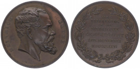 Bronzemedaille, 1870
Deutschland. auf Heinrich Laube, deutscher Schriftsteller.. 70,55g
ss/vz