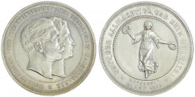 Wilhelm II. 1888 - 1918
Deutschland, Kaiserreich nach 1871. Silbermedaille, 1898. auf die Rückkehr von seiner Palästinafahrt, Köpfe des Kaisers und se...