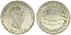 Otto von Bismarck 1815 - 1898
Deutschland, Kaiserreich nach 1871. Silbermedaille, 1898. auf seinen Tod, Kopf r./Spruch im Kranz, Dm 35 mm.
13,84g
Benn...