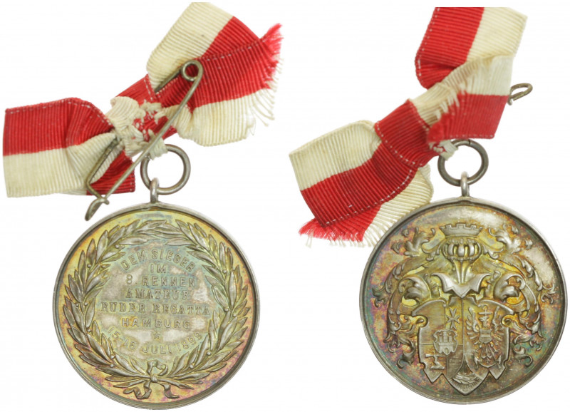 Silbermedaille, 1899
Deutschland, Kaiserreich nach 1871. Amateur Ruderregatta, m...