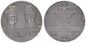 Wilhelm II. 1888 - 1918
Deutschland, Kaiserreich nach 1871. Silbermedaille, 1905. zur Erinnerung an die Vermählung mit Friedrich Wilhelm u. Herzogin C...