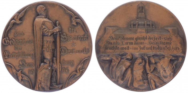 Bronzemedaille, 1906
Deutschland, Kaiserreich nach 1871. auf die Enthüllung des ...
