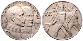 Silbermedaille, 1913
Deutschland, Kaiserreich nach 1871. auf die Jahrhundertfeier.. 17,26g
vz
