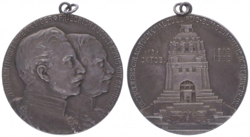Wilhelm II. 1888 - 1918
Deutschland, Kaiserreich nach 1871. Silbermedaille, 1913...