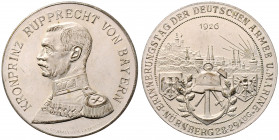 Kupfermedaille, 1926
Deutschland, Weimarer Republik 1919 - 1933. versilbert, Erinnerungstag der deutschen Armee und Marine. I1908. 20,57g
stgl