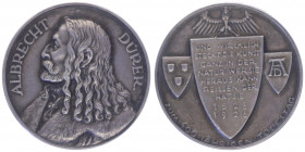 Silbermedaille, 1928
Deutschland, Weimarer Republik 1919 - 1933. auf den 400sten Todestag von Albrecht Dürer.. 25,42g
stgl