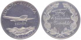 Silbermedaille, 1928
Deutschland, Weimarer Republik 1919 - 1933. Europa-Amerikaflug der Bremen.. 24,83g
stgl