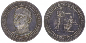 Silbermedaille, 1930
Deutschland, Weimarer Republik 1919 - 1933. auf Gustav Stresemann.. 24,99g
stgl