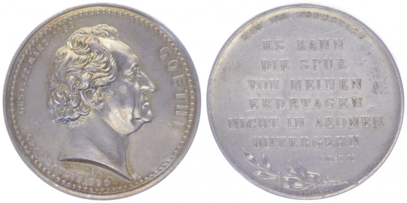 Silbermedaille, 1932
Deutschland, Weimarer Republik 1919 - 1933. 100ster Todesta...