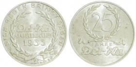 Silbermedaille, 1933
Deutschland, 3. Reich 1933 - 1945. 25 Jahre Del-Ka Kaufhaus.. 16,59g
stgl