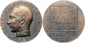 Bronzemedaille, 1936
Deutschland, 3. Reich 1933 - 1945. auf Dr. Barcsay Amant Zoltan.. ss