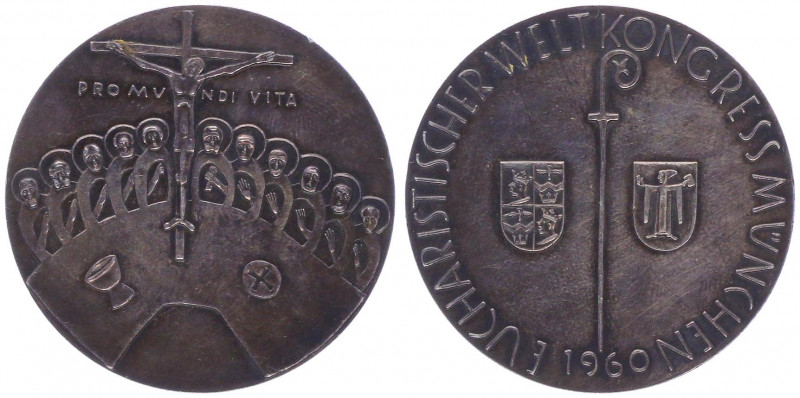 Silbermedaille, 1960
Deutschland, BRD. auf den Eucharistischer Weltkongress Münc...