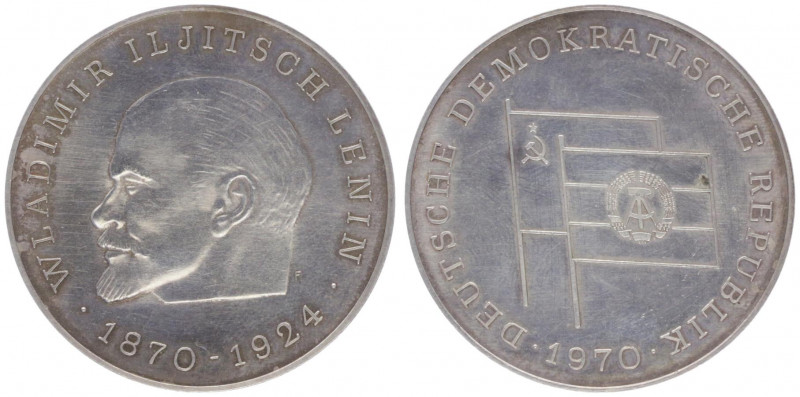 Silbermedaille, 1970
Deutschland, BRD. mit Signatur F, auf Wladimir Iljitsch Len...