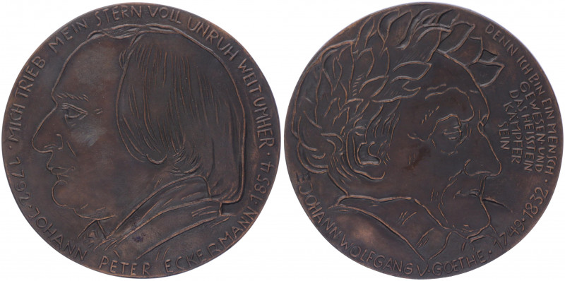 Bronzemedaille, o. Jahr
Deutschland, Diverse ohne Jahr. auf Peter Eckermann 1792...