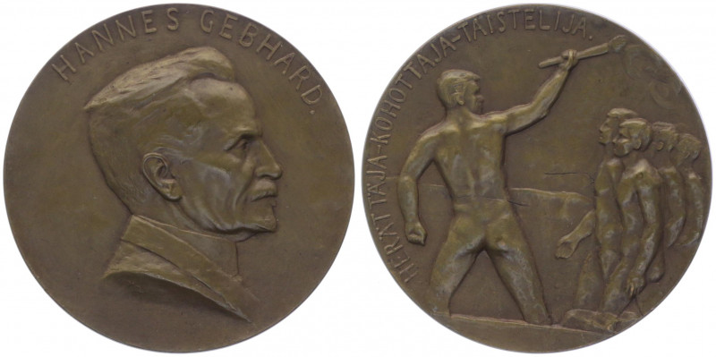 Bronzemedaille, o. Jahr
Finnland. auf Hannes Gebhard 1864 - 1933, finiischer Pol...