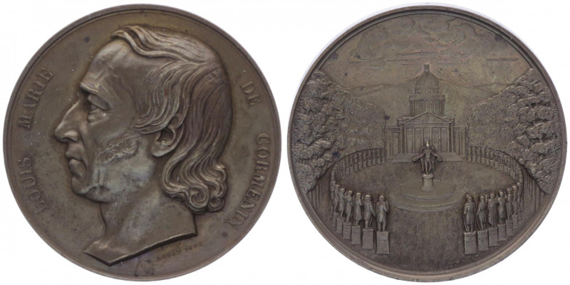 Bronzemedaille, o. Jahr
Frankreich. auf Louis Marie de Cormenin.. 73,48g
vz