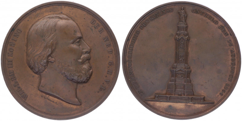 Bronzemedaille, 1856
Niederlande. auf Wilhelm III., König der Niederlande.. 199,...