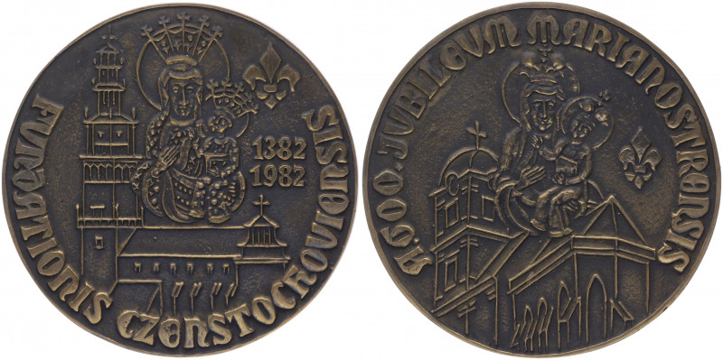 Bronzemedaille, 1982
Polen. 600 Jahre Tschestochau.. 231,88g
stgl