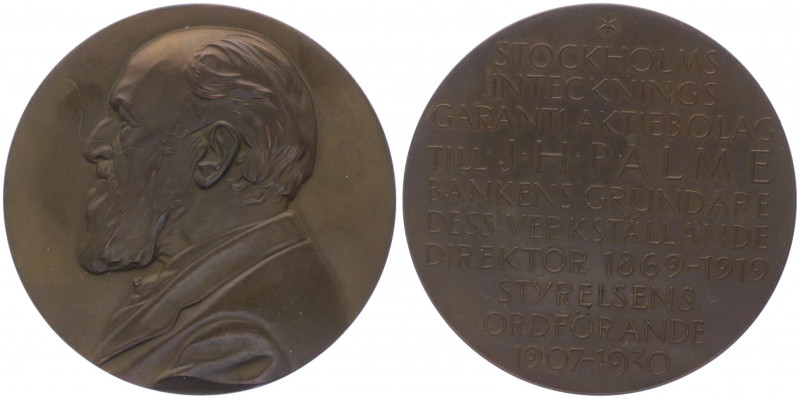 Bronzemedaille, 1930
Schweden. auf J.H. Palme, Bankengründer.. 98,52g
stgl